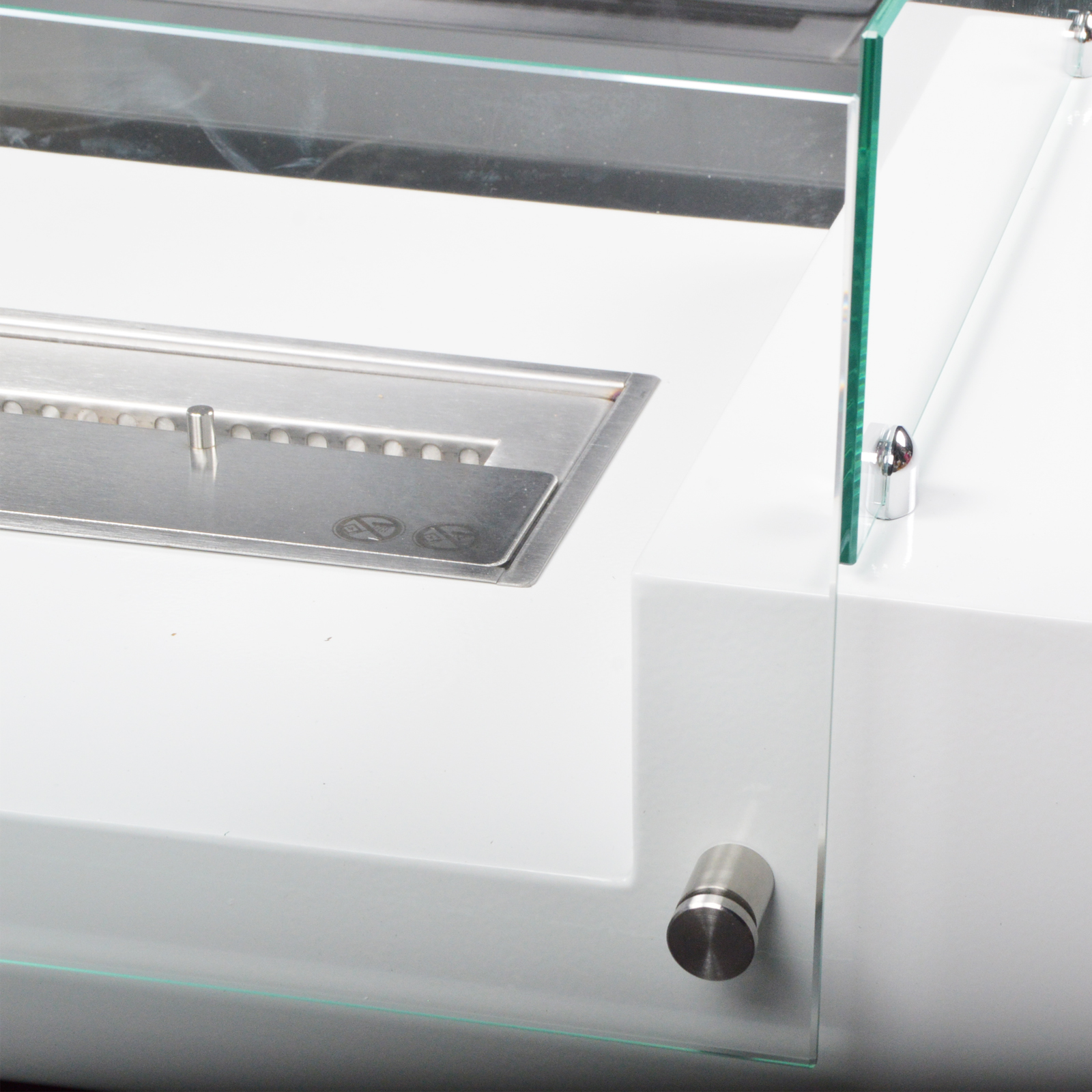 Přenosný bio krb Seattle bílý 