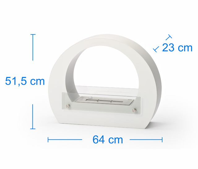 Přenosný bio krb Maroko bílé XL