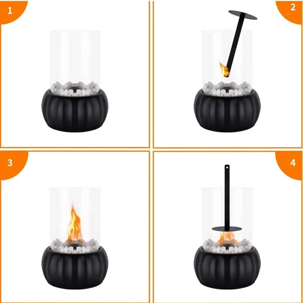 Stolní bio krb Rund 3 černý 